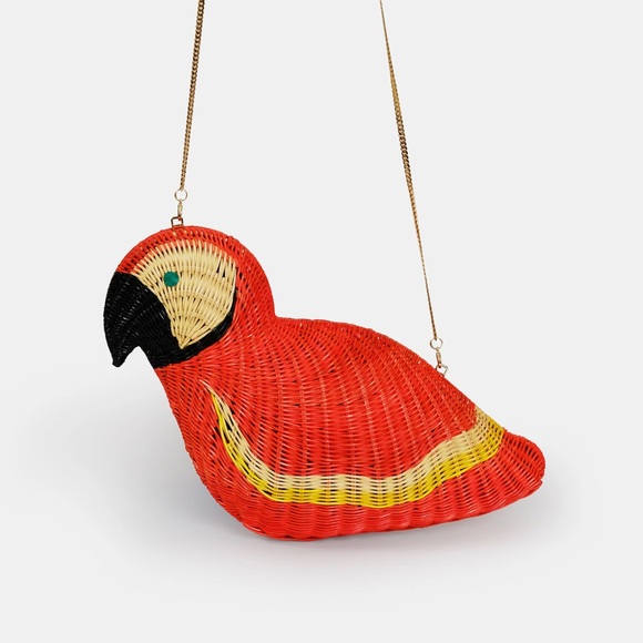 SERPUI Macaw Wicker Crossbody / Clutch Bag - Picture 3 of 16